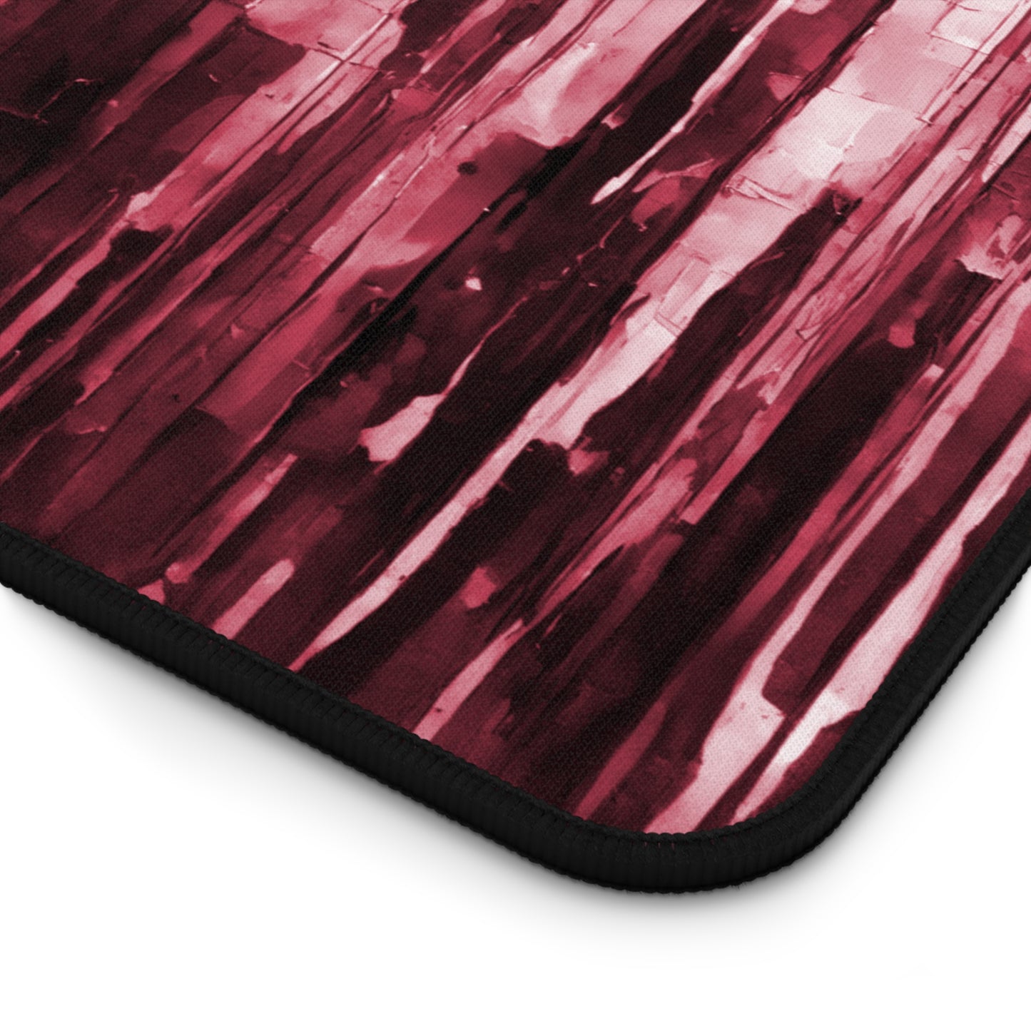 Striped Ruby 12" x 18" Desk Mat