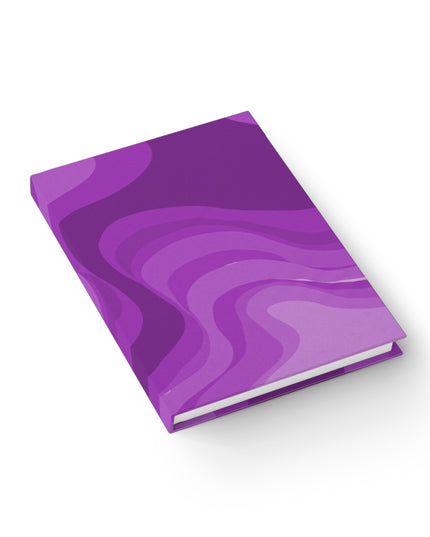 Wavey Purple Wavey 5" x 7" Journal - 128 Blank pages