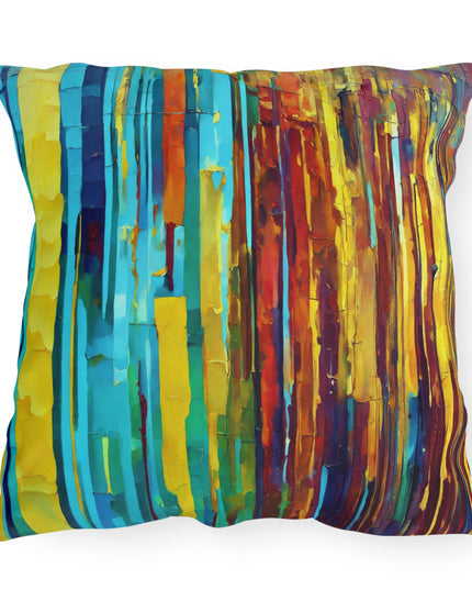 Striped Alpha 20" x 20" Outdoor Pillow