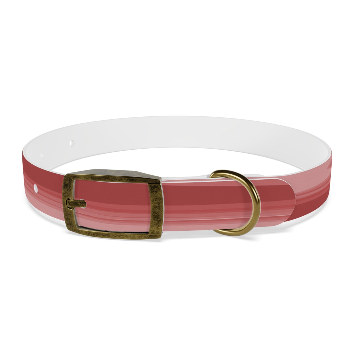 Power Red Wavey Small Dog Collar