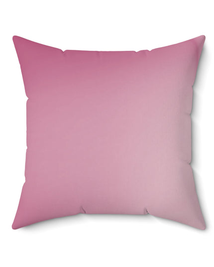 Pink Blush Fade 20" x 20" Faux Suede Square Pillow