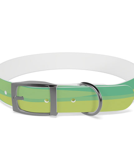 Pastel Green Patches Large Dog Collar