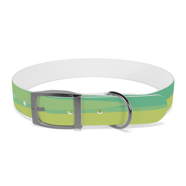 Pastel Green Patches Large Dog Collar