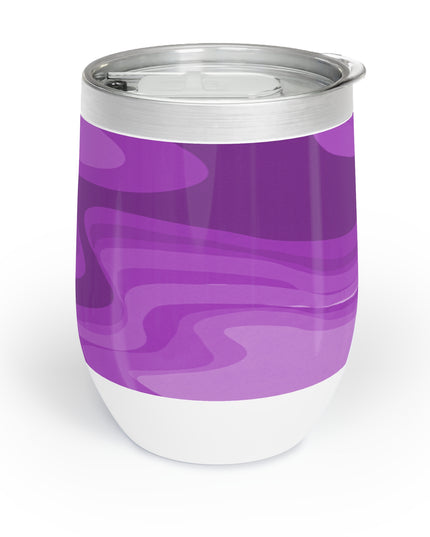 Wavey Purple Wavey 12 oz Chill Wine Tumbler