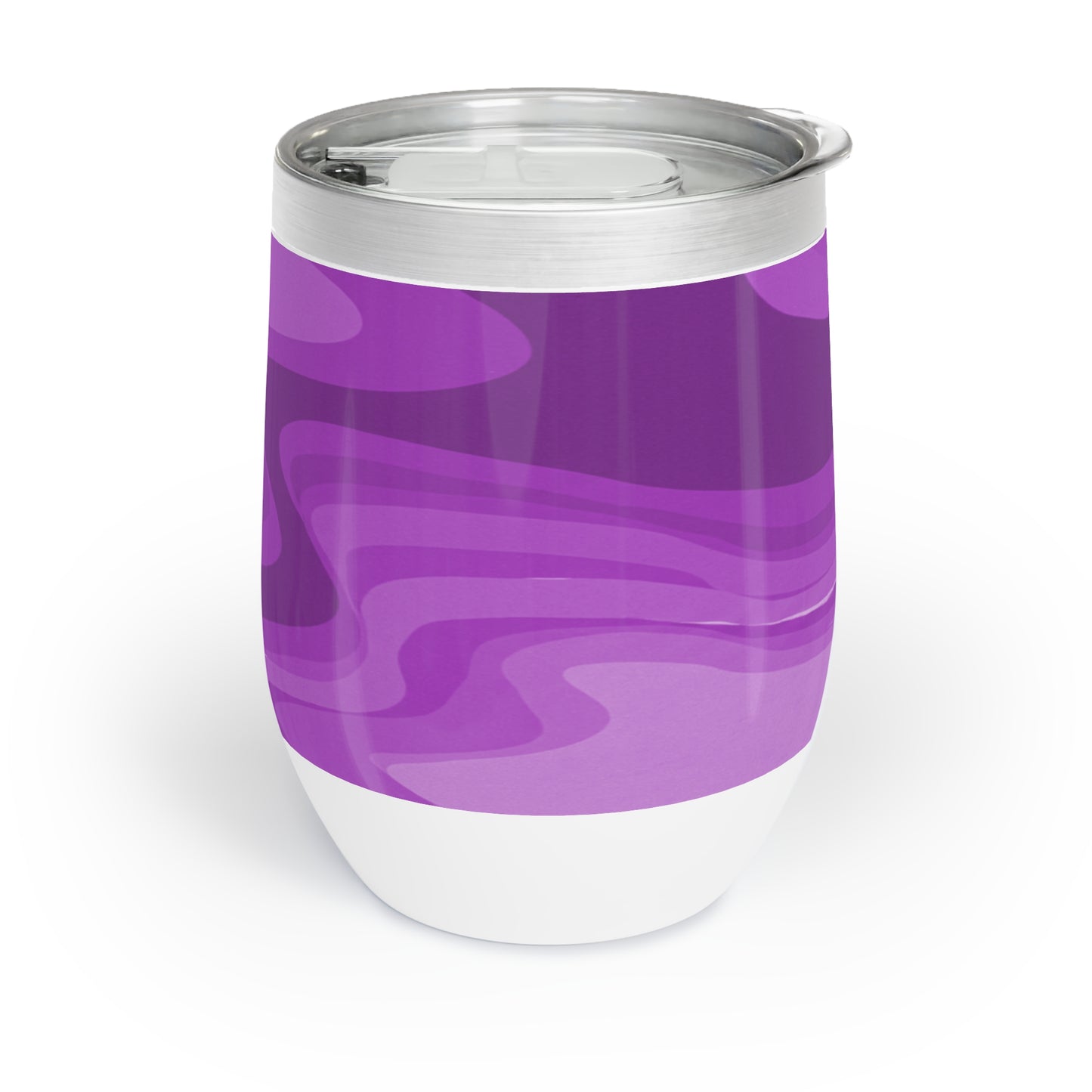 Wavey Purple Wavey 12 oz Chill Wine Tumbler