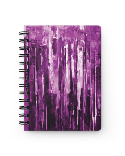 Striped Powder Lavender Spiral Bound Journal, 5" x 7" 150 pages