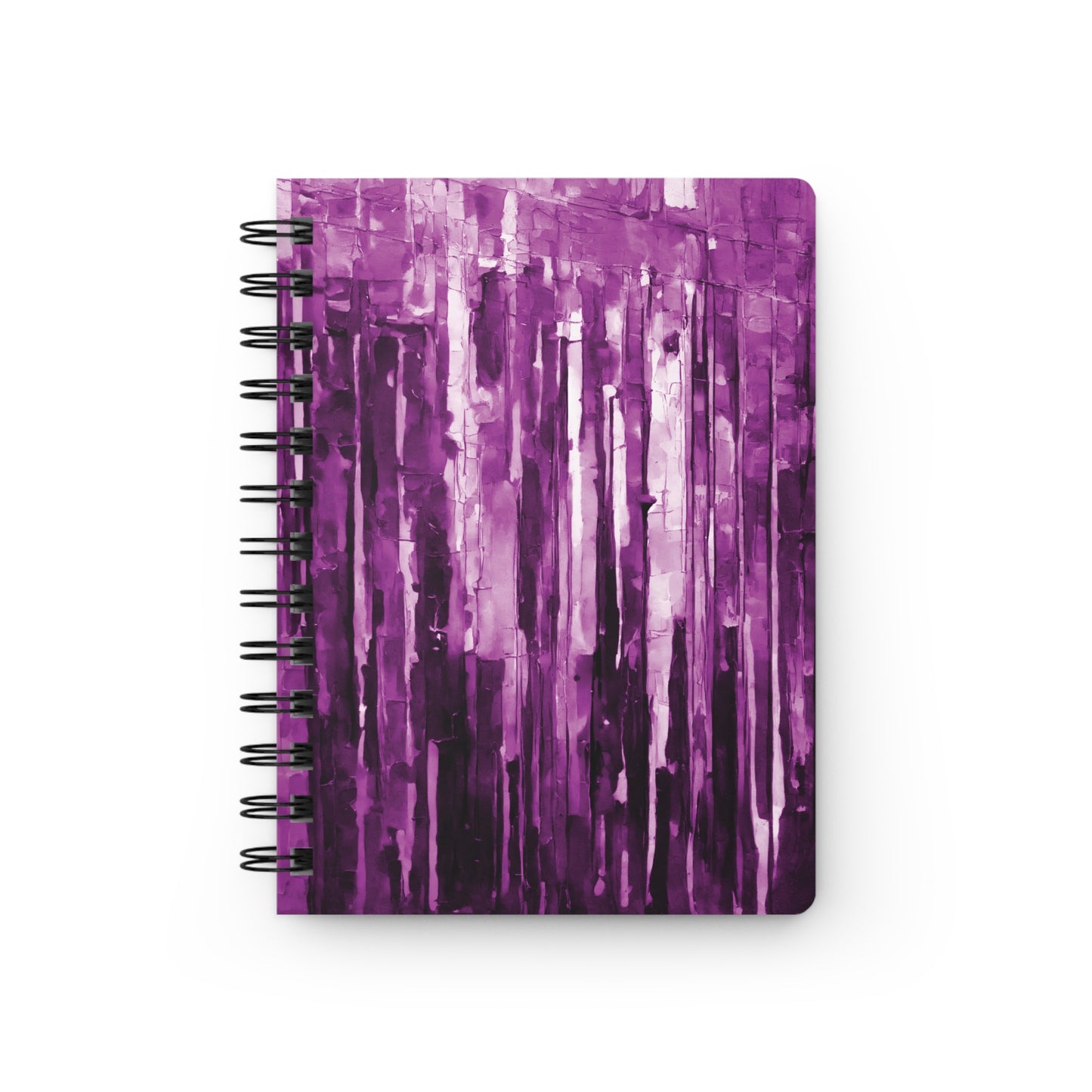 Striped Powder Lavender Spiral Bound Journal, 5" x 7" 150 pages