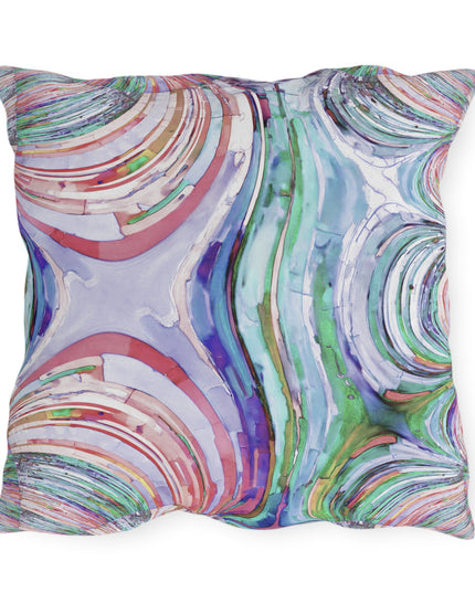Uzi Spiral Pastels 20" x 20" Outdoor Pillow