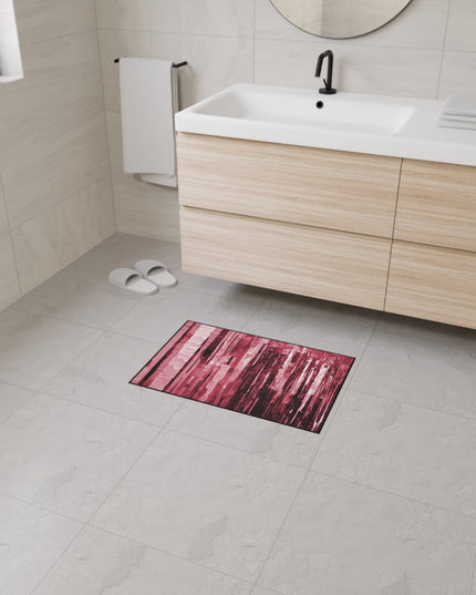 Striped Ruby 18" x 27" Heavy Duty Floor Mat