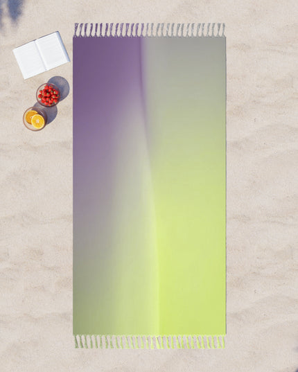 Purple Golden Fade 38" × 81" Boho Beach Cloth