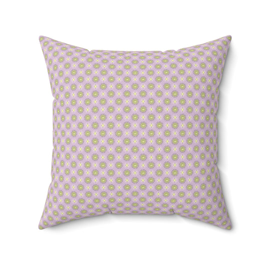 Magenta Star-crossed Bodies Faux Suede Square Pillow, 20" x 20"