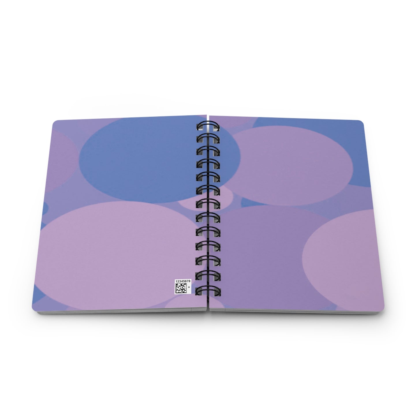 Pastel Purple Family Patches Spiral Bound Journal, 5" x 7" 150 pages