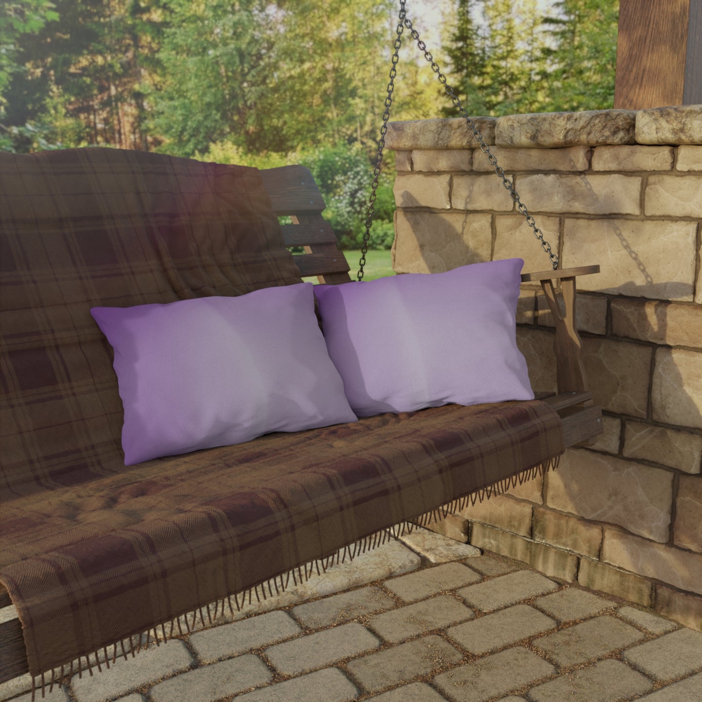 Soft Lavender Fade 20" x 14" Outdoor Pillow