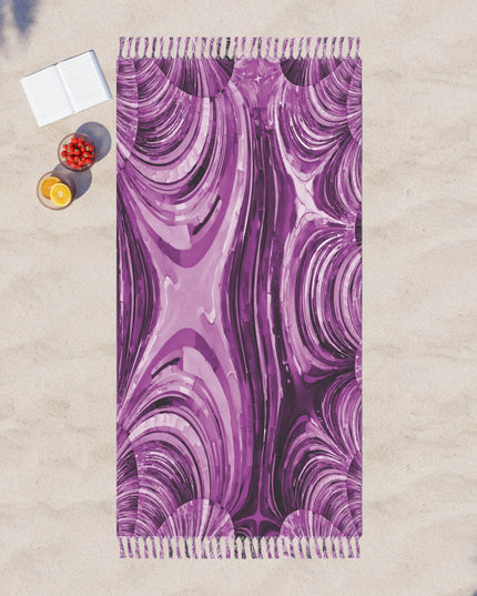 Uzi Spiral Powder Lavender 38" × 81" Boho Beach Cloth
