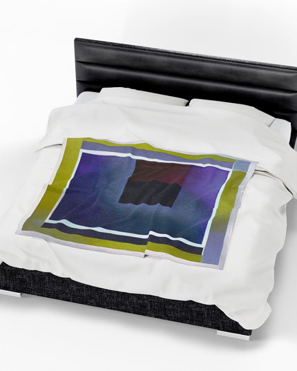 Zeta Shadow Velveteen Plush Blanket, 50" x 60"