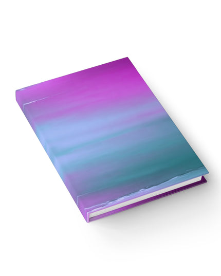 Dark Blue Green Sea Purple Fog 5" x 7" Journal - 128 Ruled Line pages