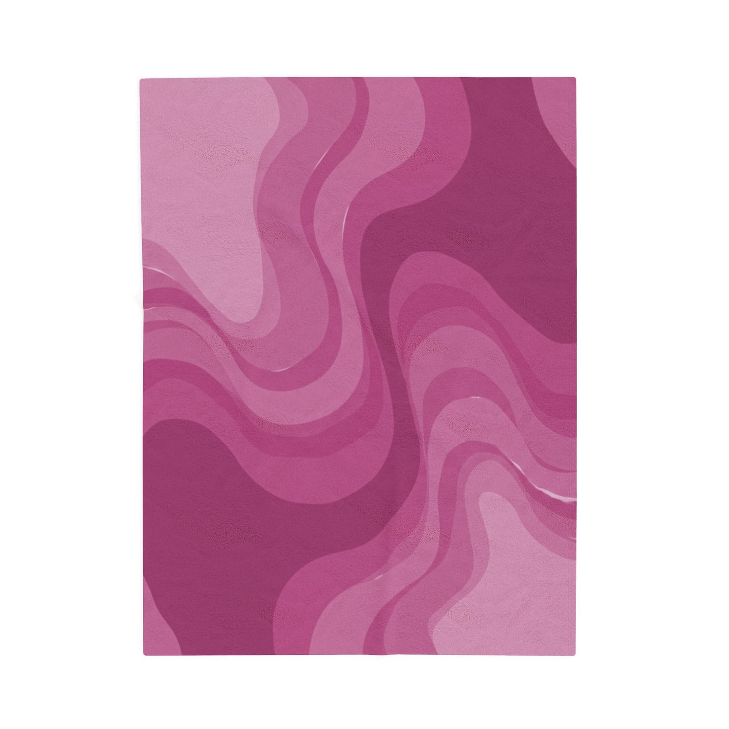 Pinky Mauve Wavey Velveteen Plush Blanket, 30" x 40"