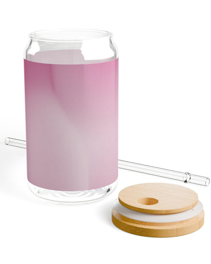 Pink Blush Fade Sipper Glass, 16oz