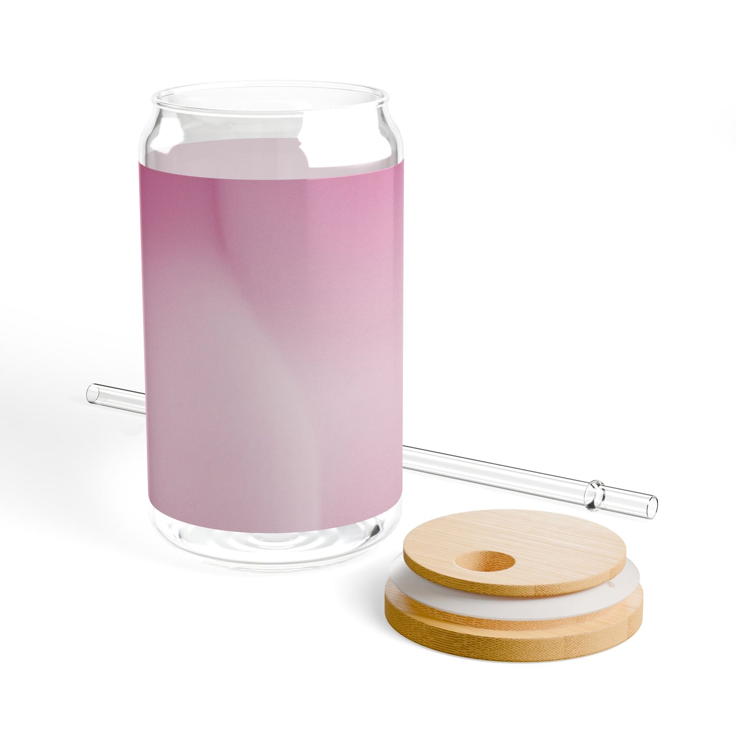 Pink Blush Fade Sipper Glass, 16oz