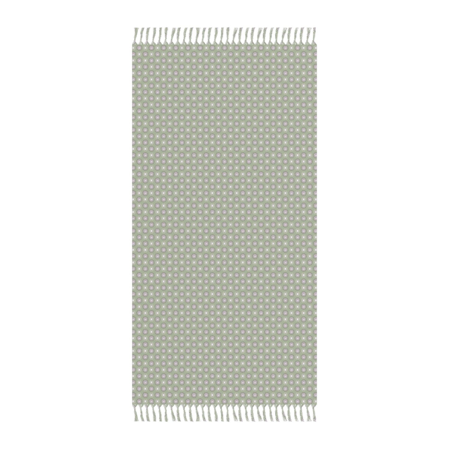 Olive Star-crossed Bodies Boho Beach Cloth, 38" × 81"