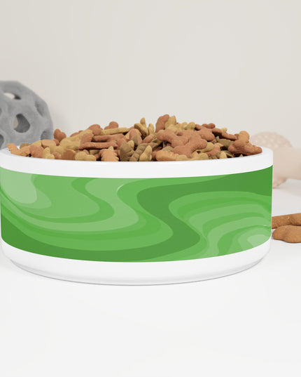 Greenie Meanie Wavey 16 oz Pet Bowl