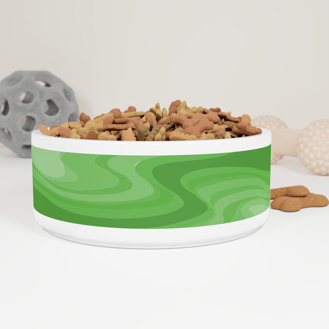 Greenie Meanie Wavey 16 oz Pet Bowl