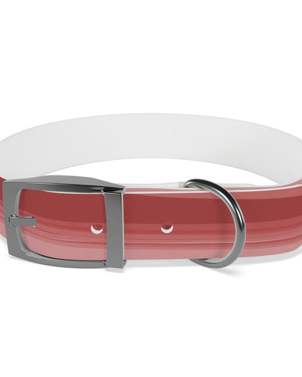 Power Red Wavey Medium Dog Collar