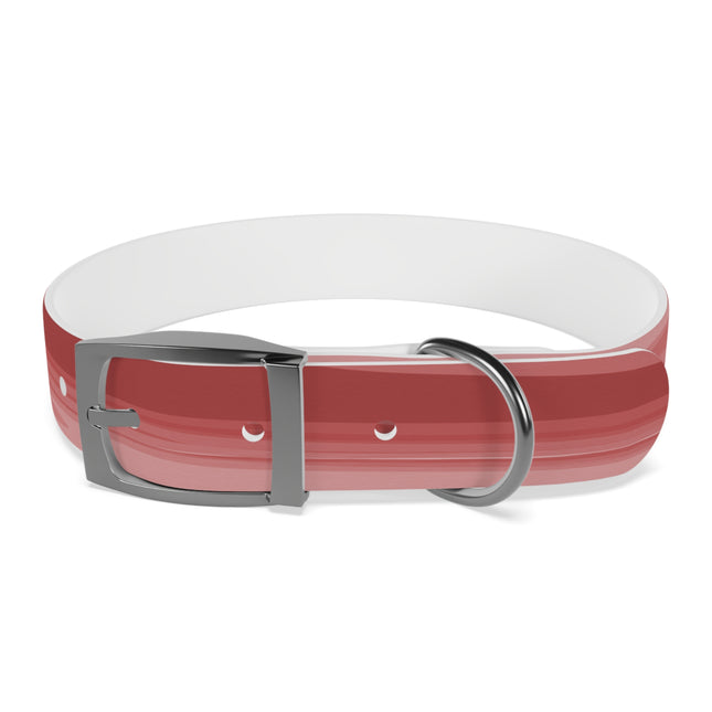 Power Red Wavey Medium Dog Collar