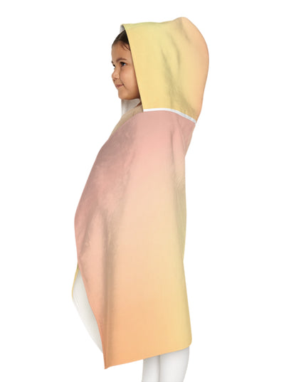 Hot Peach Fade Youth Hooded Towel, 24" x 48"