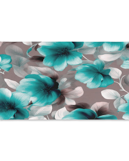 Tif Green Gray Floral Bunch Hand Towel, 16" x 28"