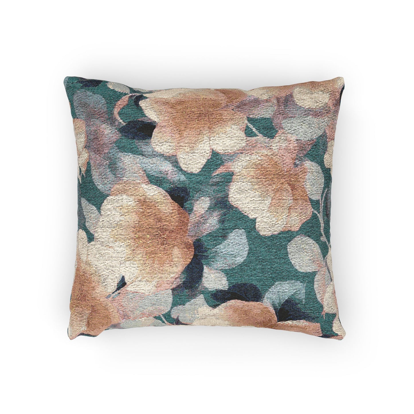 Lemongrass Florals Woven Pillow, 17" x 18"
