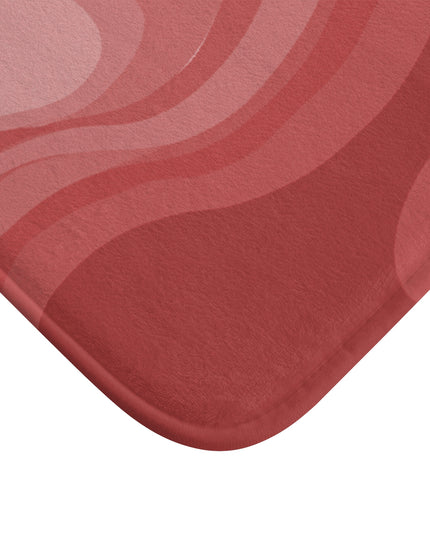 Power Red Wavey 24" x 17" Bath Mat