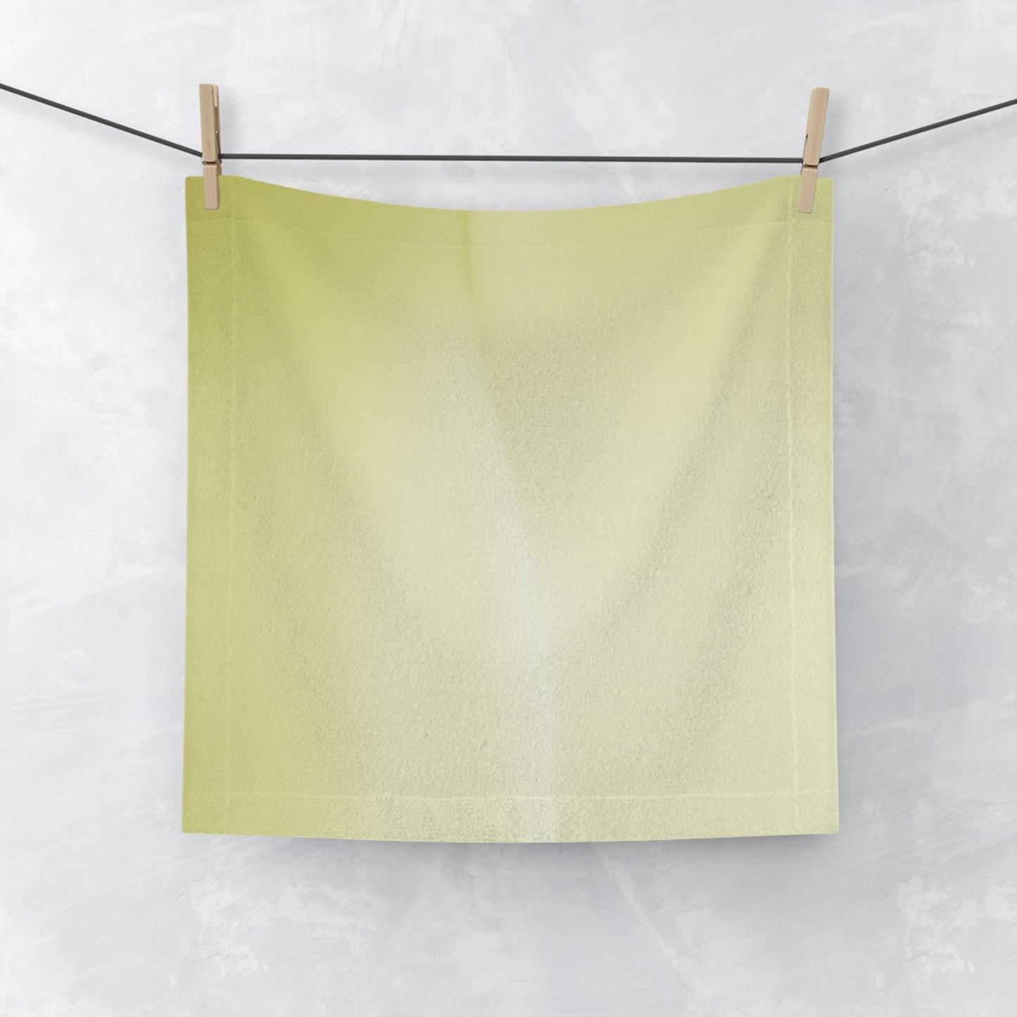 Lemon Fade Face Towel, 13" x 13"