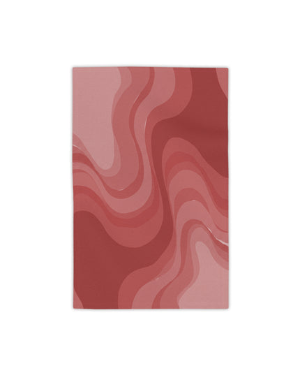 Power Red Wavey Beach Towel, 18" x 27"