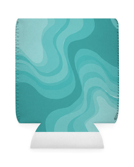 Tif Green Wavey 12 oz Can Cooler Sleeve