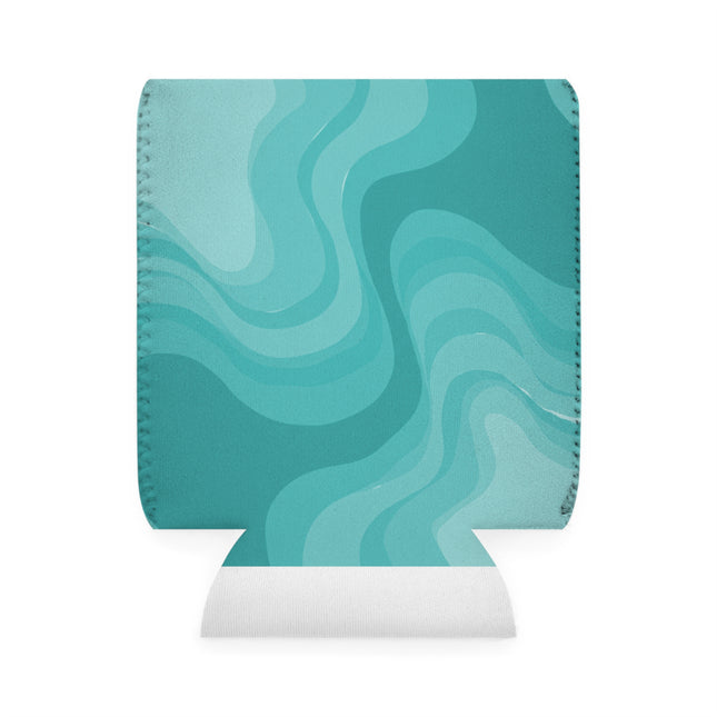 Tif Green Wavey 12 oz Can Cooler Sleeve