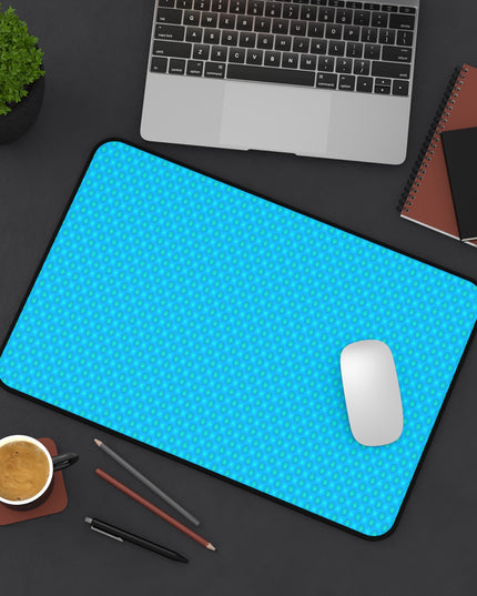 Blue Green Star-crossed Bodies Desk Mat, 12" x 18"