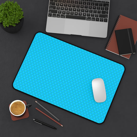Blue Green Star-crossed Bodies Desk Mat, 12" x 18"