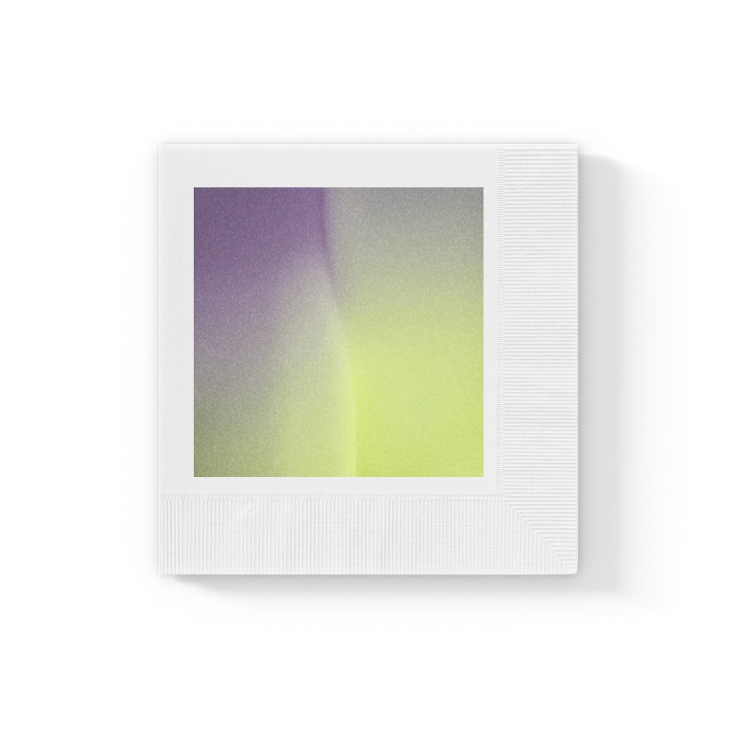 Purple Golden Fade White Coined Napkins, 6.5" x 6.5"