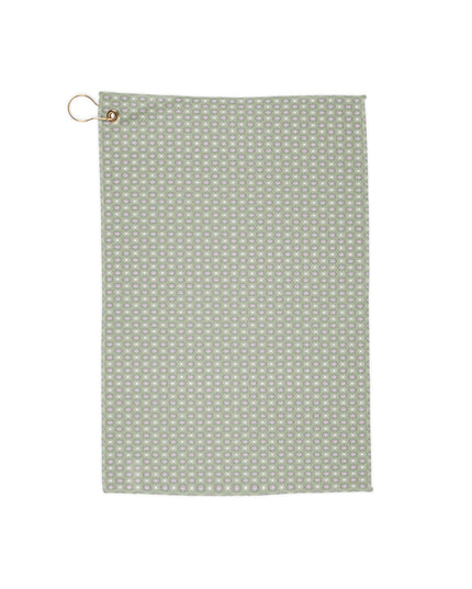 Olive Star-crossed Bodies Golf Towel, 16" x 24"