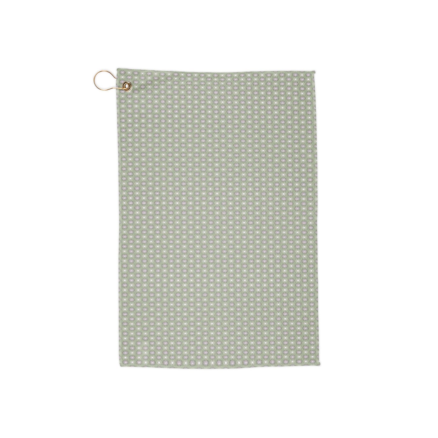 Olive Star-crossed Bodies Golf Towel, 16" x 24"