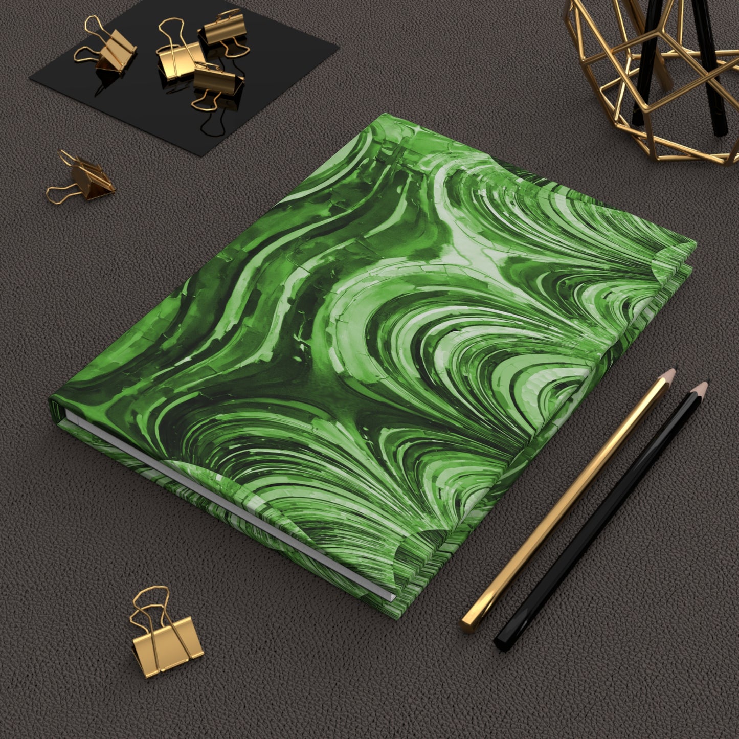 Uzi Spiral Mint Pastel 5.75" x 8" Hardcover Journal Matte with 150 lined pages