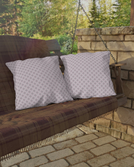 Pink Mornings Star-crossed Bodies 20" x 20" Outdoor Pillows