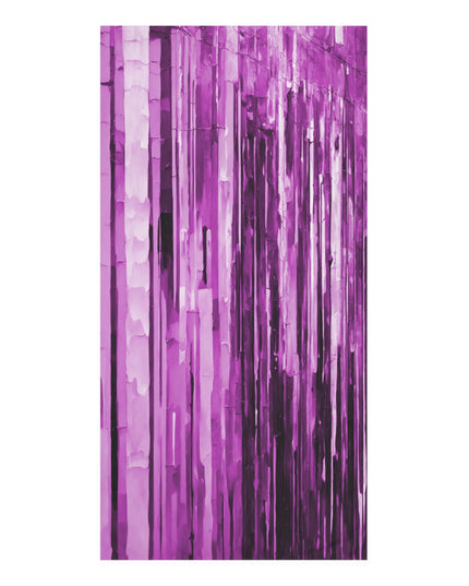 Striped Powder Lavender 30" x 60" Mink-Cotton Towel (50% polyester, 50% cotton)