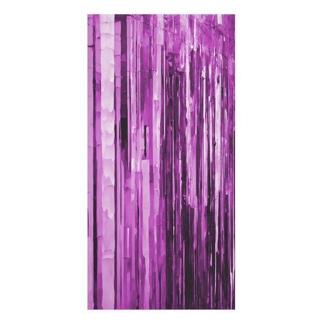 Striped Powder Lavender 30" x 60" Mink-Cotton Towel (50% polyester, 50% cotton)