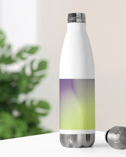 Purple Golden Fade 20oz Insulated White Water Bottle