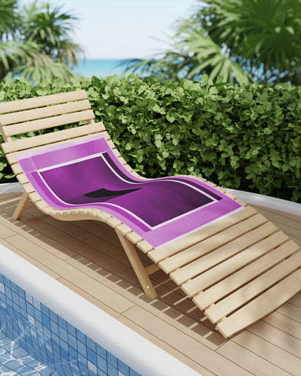 Magenta Shadow Beach Towel, 24" x 44"