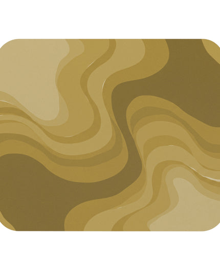 Brown Wavey Mouse Pad, 9" x 8" Rectangle