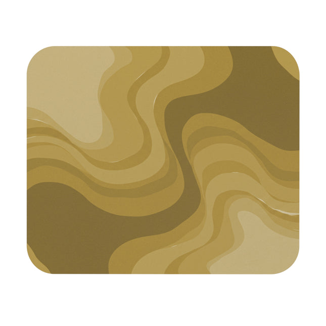 Brown Wavey Mouse Pad, 9" x 8" Rectangle