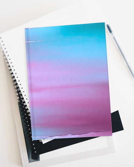 Wine Sea Blue Fog 5" x 7" Journal - 128 Ruled Line pages